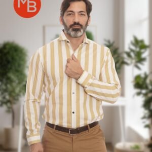 Camisa Entallada Raya Ancha