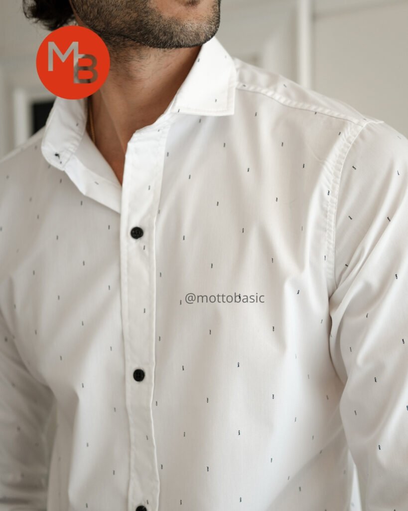 Camisa Entallada Elastizada Pintitas