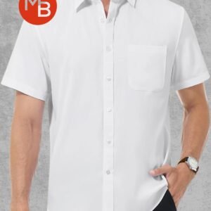 Camisa Clasica Lisa Manga Corta