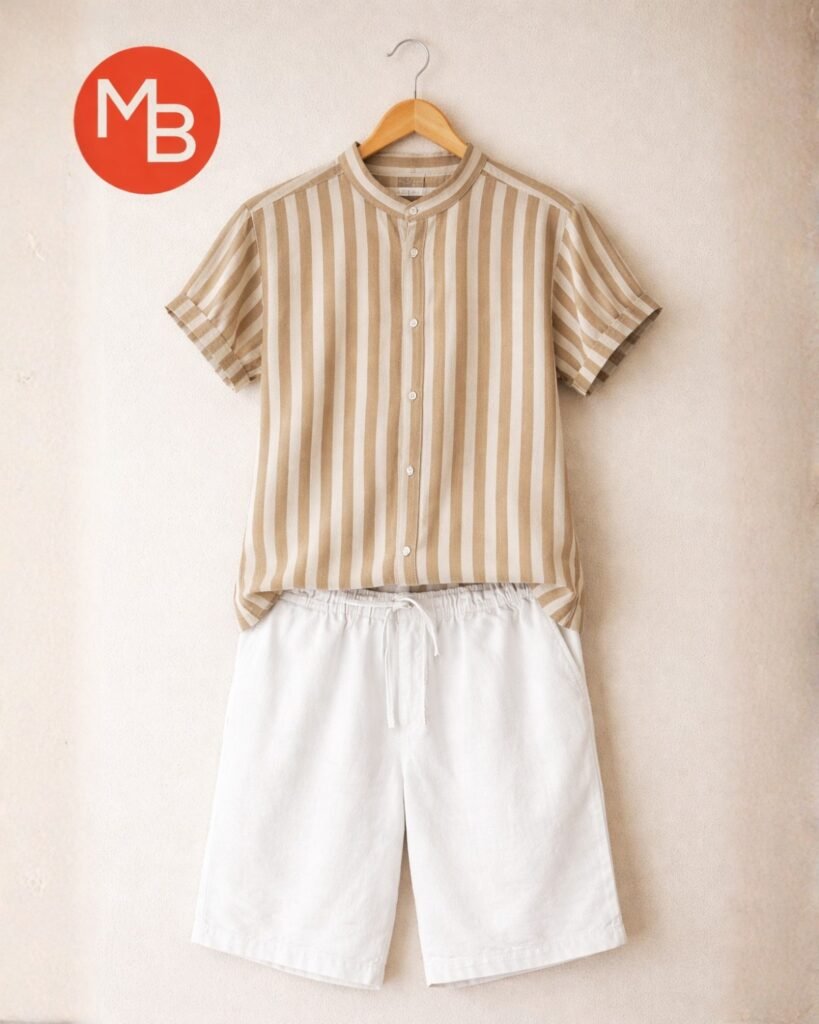 Conjunto de Lino Rayado