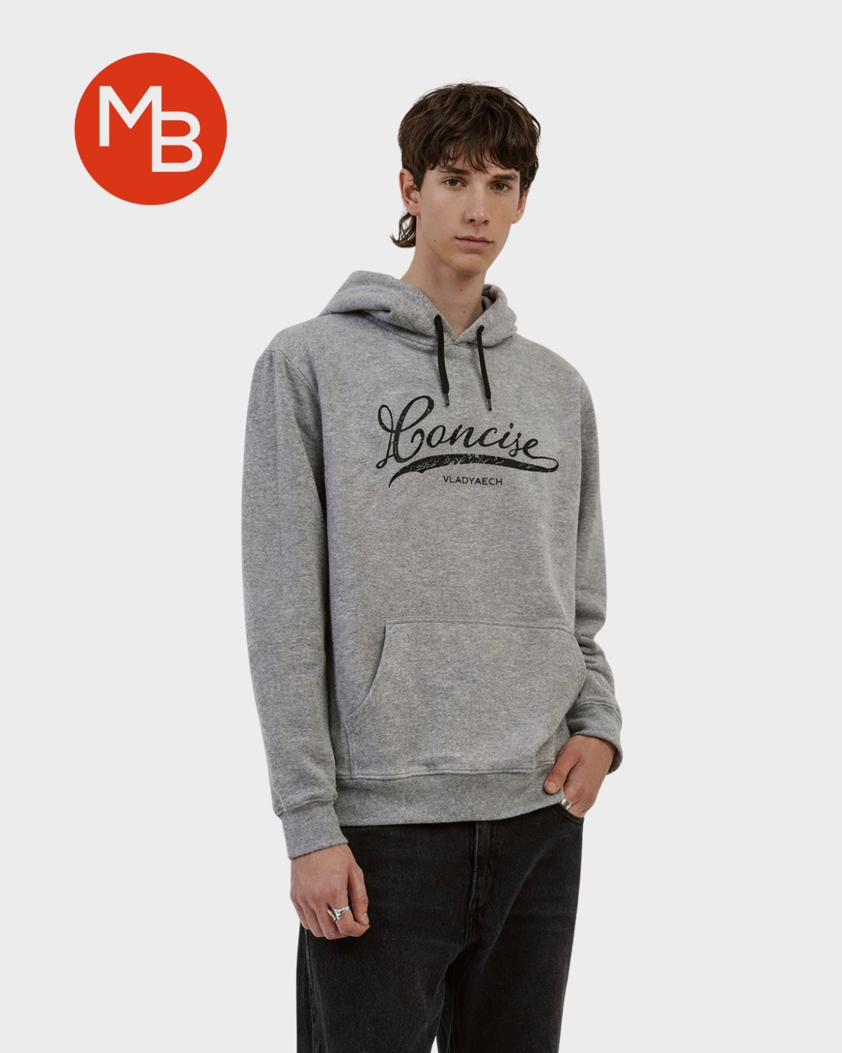 Buzo canguro cardado estampado