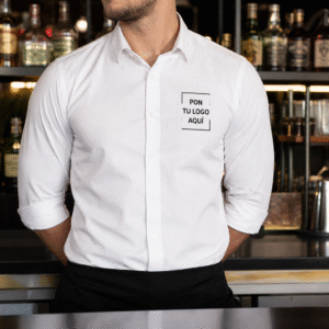 Camisas con LOGO Mozo/Catering para uniforme