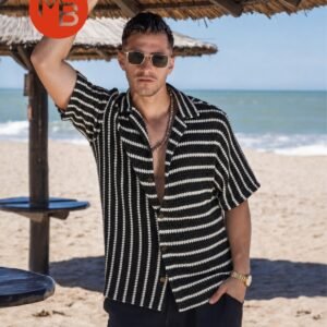 Camisa Crochet Rayada