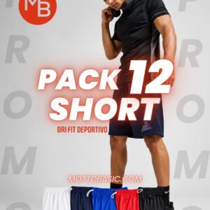 PACK 12 SHORTS DEPORTIVOS